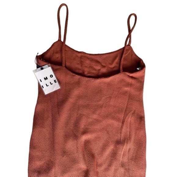 NWT Simon Miller “Zimmi” Midi Dress in Terracotta Brown Neutral Color - Picture 11 of 13